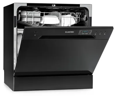 Produktbild von Klarstein Mini-Geschirrspüler für 8 Gedecke, Leiser Geschirrspüler Klein mit 6 Spülprogrammen, Kleiner Tisch-Geschirrspüler für Zuhause, Büro und Camping, Geschirrspüler Mini mit Wasseranschluss