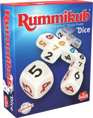 Produktbild von Goliath Rummikub Dice - Das Klassische Original-Würfelspiel für Erwachsene und Kinder ab 7 Jahren, Brettspiel für 2 Spieler