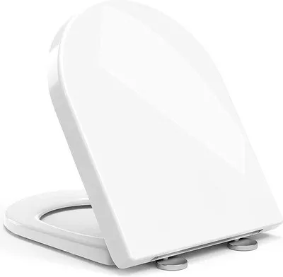 Produktbild von Famanu WC-Sitz D-Form mit sanfter Schließung - antibakteriell - einfache Installation und Reinigung
