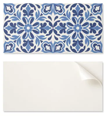Imagen del producto de Paneles de pared de vinilo decorativos con estampado floral, de 100 x 50 cm