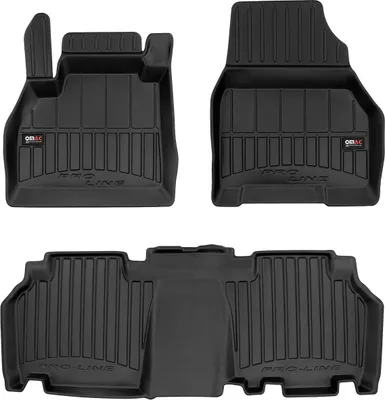 Zdjęcie produktu dla 2012-2021 Mercedes Citan W415 Dywaniki podłogowe TPE czarne 3 szt