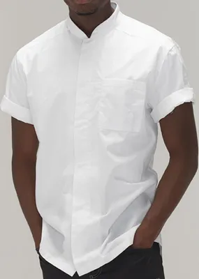 Image de Le Chef Prep DF120M | Blouse de cuisine Mens Prep Shirt - Couleur : Blanc - Taille : XL