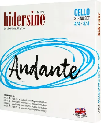 Produktbild von Hidersine Andante Cello-Set 4/4 - 3/4