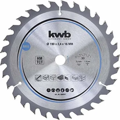 Zdjęcie produktu dla kwb 586557 Tarcza pilarska z węglików spiekanych 184 x 16 mm 1 szt