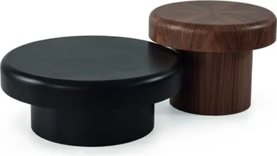 Produktbild von Modern Couchtisch Set 2x Couchtische Wohnzimmer Holz Möbel Designer