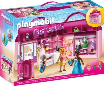Produktbild von PLAYMOBIL Fashion Girls 6862 Modeboutique zum Mitnehmen