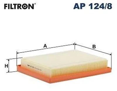 Produktbild von Luftfilter FILTRON AP 124/8 für RENAULT Austral (RHN) Filtereinsatz