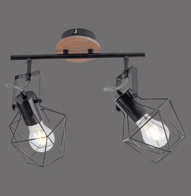 Produktbild von JUST LIGHT JARO Wand- und Deckenleuchte E27 max. 60W 2-fach Holz-natur 15672-78