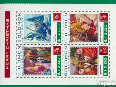 Produktbild von Briefmarken Salomoninseln 2016 Mi 3956-3959 Kleinbogen (kompl. Ausg.) postfrisch Weihnachten