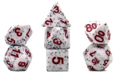 Produktbild von Würfelset Mehrfarbig: Granite White (7)