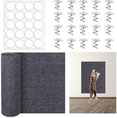 Image de Tapis pour chat gris 200 x 40 cm, autocollant