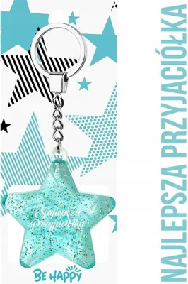 Image de Porte-clés étoile « Meilleure amie » - Be-Happy Gifts