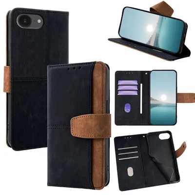 Image de Étui en similicuir pour Apple iPhone 17e / 16e avec compartiments pour cartes et protection RFID