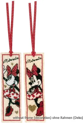 Obrázek produktu pro Vervaco vyšívací sada záložek "Disney It's about Minnie", 2 ks, počítací vzor