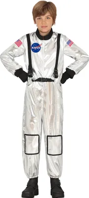 Produktbild von Astronaut Kostüm Silber für Kinder - 122/134 (7-9 Jahre)