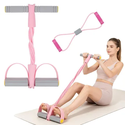 Image de Appareil d'entraînement pour abdominaux - Bande de résistance - Compact - Fitness à domicile