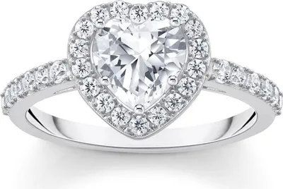 Image de Thomas Sabo - TR2477-051-14-58 - Bague - Dames - Amour et cœurs - Largeur 58