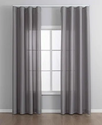 Produktbild von Vorhang Cationic mit Wellenband »Wien« HxB 245x145 cm Grau 1:2 Wellenband Bleibandabschluß Knitterarm Wellenfall 2025110