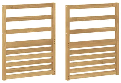 Immagine prodotto di vidaXL Braccioli modulari, 2 pezzi, bianco, 59 x 4 x 73 cm, legno massello di acacia