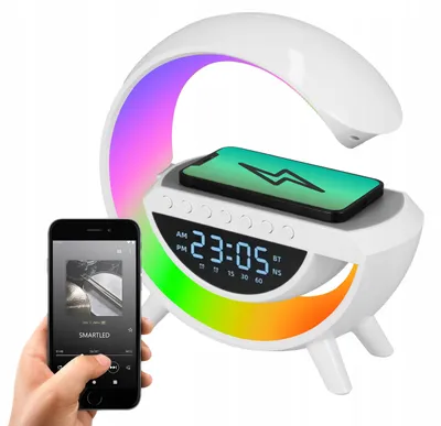 Produktbild von Smartled Gaming RGB LED Schreibtischlampe mit QI-Ladegerät