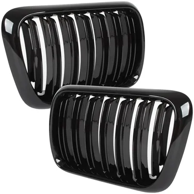 Immagine prodotto di Griglia anteriore nera lucida per BMW Serie 3 E46, dal 1996 al 2000