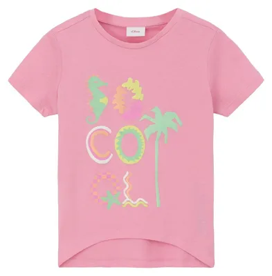 Produktbild von s.Oliver Kurzärmliges T-Shirt Loose Fit mit Glitzer-Print für kleine Modefans