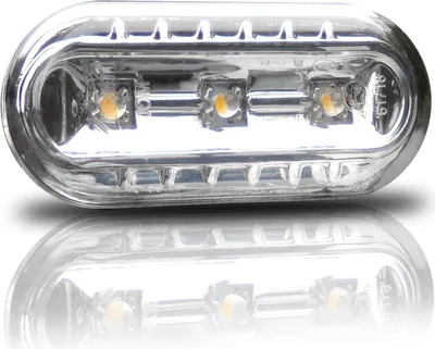 Produktbild von 2x LED Klarglas Seitenblinker Blinker CHROM #2 für VW Seat Skoda Ford