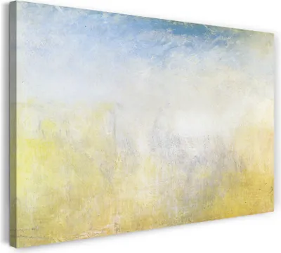 Produktbild von Leinwandbild (60x40cm): William Turner - Venice with the Salute, echter Holz-Keilrahmen inkl. Aufhänger, handgefertigt in Deutschland