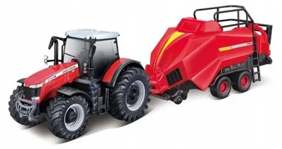 Obrázok produktu pre Model Bburago Massey Ferguson 8740S s lisom na balíky