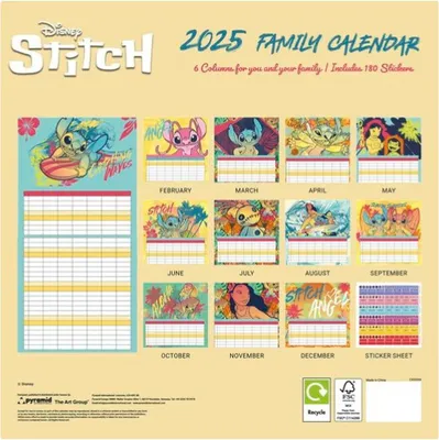 Produktbild von Lilo & Stitch 2025 30X30 Familienplaner