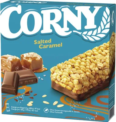 Produktbild von Corny CLASSIC Salted Caramel Müsliriegel, 6x23g