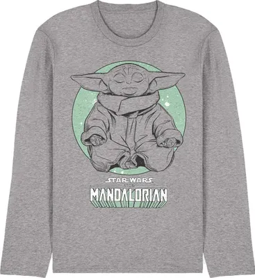 Obrázok produktu pre Star Wars: The Mandalorian – tričko pre mužov/ženy Uni, s dlhým rukávom TV30281 (XXL) (športové melírované)