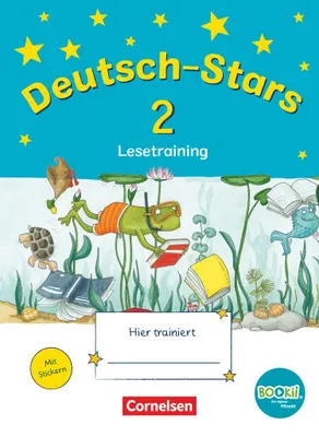 Produktbild von Deutsch-Stars - BOOKii-Ausgabe - 2. Schuljahr. Lesetraining. Übungsheft mit Lösungen
