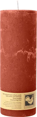 Produktbild von Stumpenkerze aus Paraffin, Country, 70/190 mm, Rost, KERZENFARM HAHN, Brenndauer ca. 72h