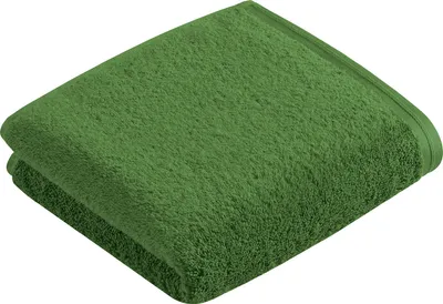 Produktbild von Vossen Handtuch Vegan Life" dunkelgrün 60x110 cm"