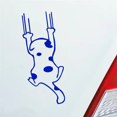 Produktbild von Auto Aufkleber Katze Cat Animal Tier Tuning Kratzen 6x12 cm Dunkelblau Sticker Heckscheibenaufkleber