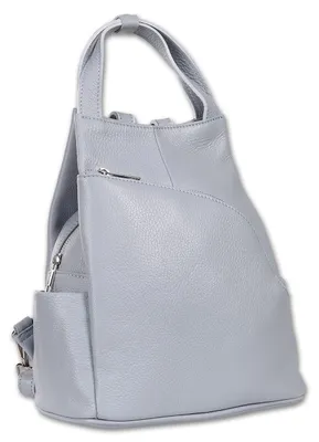 Produktbild von Toscanto Damen Cityrucksack Leder Rucksack hellblau D2OTT613RH