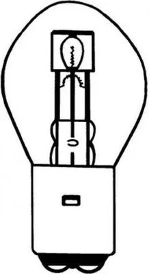 Produktbild von Lampe 6V Scheinwerferlampe, BA20D Sockel, 15/15W für Roller, Moped, Mofa, Motorrad