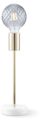 Produktbild von Home Sweet Home Tischlampe Cava - Bronze - 10/10/38cm Nachttischlampe - Marmor