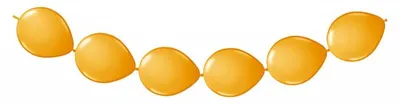 Produktbild von 8 orange Luftballons Ketten-Serie, einfach zur 3m Girlande