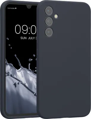 Produktbild von kwmobile Hülle kompatibel mit Samsung Galaxy A34 5G - Hülle Silikon gummiert - Handyhülle - Handy Case in Heidelbeerblau