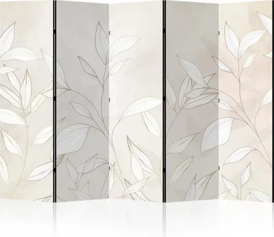 Produktbild von LUMASOUL Paravent doppelseitiger, Paravent Raumteiler Innen, Natur Motiv, 225x172 cm