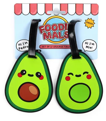 Produktbild von Gepäckanhänger, Set mit 2 Stück - Foodiemals Avocado