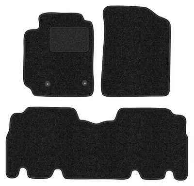 Image de Tapis de sol en moquette pour Toyota Yaris Verso 1999-2005 (monospace) – jeu 4 pièces, anthracite, sur mesure – Wielganizator ANTHRA