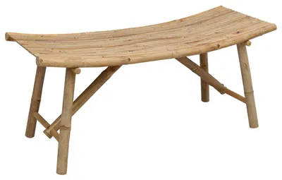 Zdjęcie produktu dla vidaXL Ławka ogrodowa Naturalna 110 x 45 x 50 cm Bambus