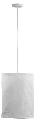 Produktbild von Pendelleuchte Weiß E27 Stoffschirm Ø 30 cm Modern Wohnzimmer Schlafzimmer Hängelampe