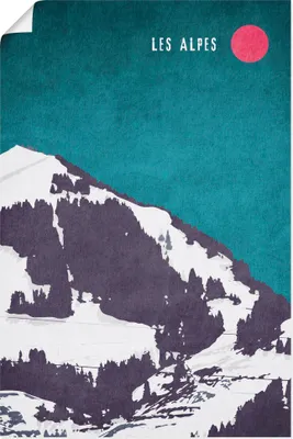 Produktbild von ARTland Poster Die Alpen Größe: 40x60 cm