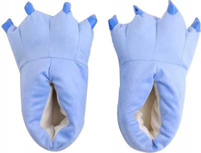 Produktbild von Zolta Plüsch Hausschuhe für Herren - Pantoffelnmit Tiere - Flauschige kuschel Slippers - Lustige warme Puschen für Winter - Blau - 40-46