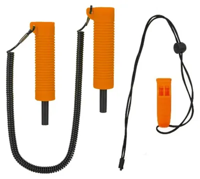 Produktbild von Eisabstreifset – Teleskopischer Eisabstreifer – Edelstahl – Rutschfester Griff – Tragbare Pfeife – Für Outdoor-Aktivitäten – Eisabkratzer