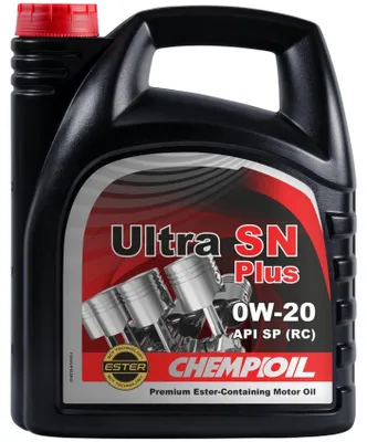 Produktbild von CHEMPIOIL Ultra SN Plus für 0W-20 4 Liter Motoröl Motorenöl Vollsynthetisch HTO-06 DEXOS 1 GEN 2 6094-M MS-6395 MS-13340 STJLR.51.5122 WSS-M2C947-A Öl
